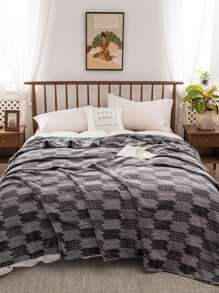 1 cái Màu sắc tùy ý Mềm mại Ngủ trưa Chăn Giường Chăn - Nhiều màu - Xem 6