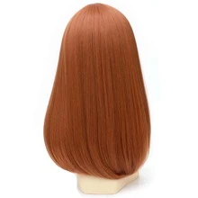 中等直筒人造假髮 - 薑色 - 查看 3