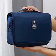 Đa chức năng Túi vệ sinh du lịch Với Ướt Và Khô Tách biệt , Móc treo Và Xử lý , Màu xanh hải quân Du thuyền Thiết yếu Không thấm nước Nam Túi vệ sinh Túi đi biển bờ biển Khăn đi biển Hộp đựng bờ biển Phụ kiện bờ biển chất liệu Ngày lễ Cái túi Ngày lễ Cho mùa hè Đối với Kỳ nghỉ - Màu xanh hải quân - Xem 3