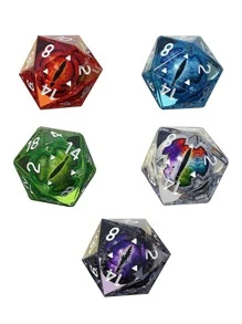 1 Miếng 20 Dice Hình dạng Màu sắc tùy ý Thủ công trang trí - Nhiều màu - Xem 4