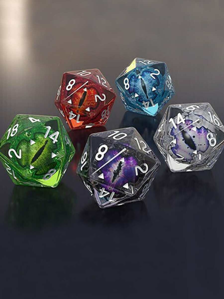 1 Miếng 20 Dice Hình dạng Màu sắc tùy ý Thủ công trang trí - Nhiều màu - Xem 1