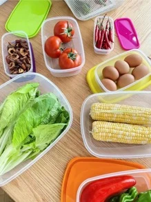 Transparent Box Refrigerator & Kitchen Food Storage Container - Clear - View 2