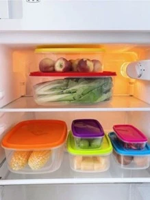 Transparent Box Refrigerator & Kitchen Food Storage Container - Clear - View 3