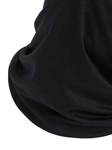 1入紅色愛心印花男女遮陽帽、風防面罩帽子,戶外騎行必備 - 黑色 - 查看 3