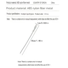 1入組管道疏通刷，水槽溢流清潔刷，家用下水道毛髮清潔器，排水管堵塞去除器，清潔工具，排水管除毛器，浴室廚房廁所水槽下水道清潔器，白色