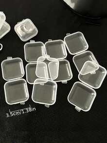 10 piezas Bisutería transparente almacenamiento - transparente - Ver 4