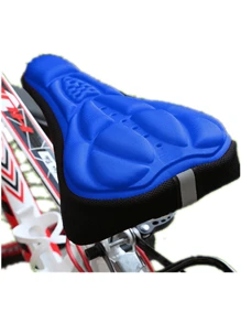 Bike/mountain Bike 3d Seat Cover, Thickened Gel & Sponge Comfortable Soft Saddle Bicycle Equipment