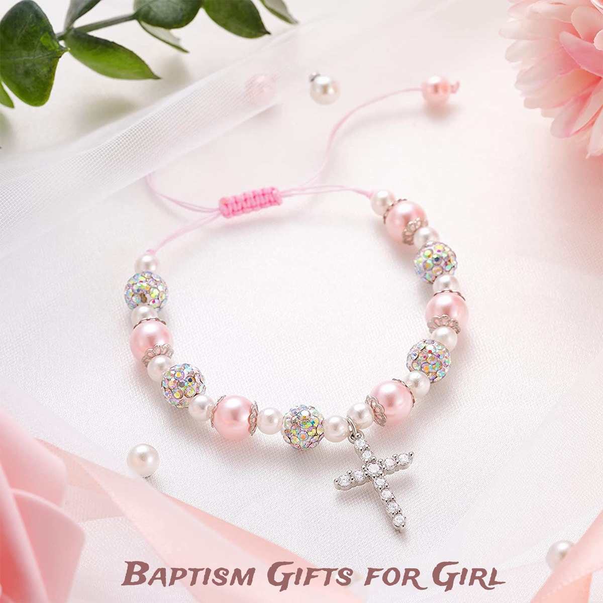 1 PiÃ¨ce Bracelet De Perles De Faux Jolie Fille Avec Taille RÃ©glable, Bracelet-cadeau De Festival