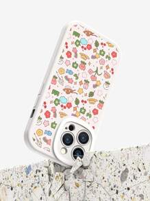1 pieza Funda de teléfono con diseño de flor de dibujos animados compatible con iPhone 15 Pro Max, funda con amortiguador anti-golpes compatible con iPhone 11, funda flexible y suave compatible con Redmi Note 13/Redmi Note 13 Pro, funda a prueba de golpes compatible con Galaxy A14, funda de cuero suave compatible con iPhone 13, versión internacional, no la versión nacional - Multicolor - Ver 3