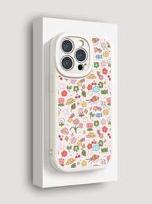 1 pieza Funda de teléfono con diseño de flor de dibujos animados compatible con iPhone 15 Pro Max, funda con amortiguador anti-golpes compatible con iPhone 11, funda flexible y suave compatible con Redmi Note 13/Redmi Note 13 Pro, funda a prueba de golpes compatible con Galaxy A14, funda de cuero suave compatible con iPhone 13, versión internacional, no la versión nacional - Multicolor - Ver 1