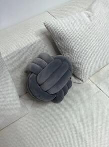 1pc Knot Design Decorative Pillow - Màu xám đen - Xem 5