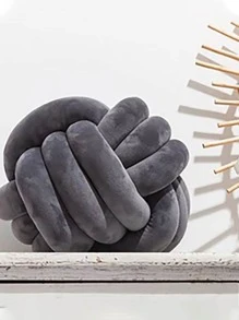 1pc Knot Design Decorative Pillow - Màu xám đen - Xem 6