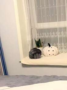 1pc Knot Design Decorative Pillow - Màu xám đen - Xem 9