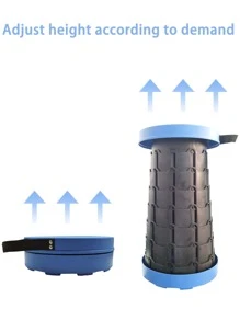 1 Chiếc Ghế Gấp Di Động Ngoài Trời Có Thể Thu Vào Để Câu Cá, Đi Bộ Đường Dài, Bbq, Cắm Trại - Đỏ - Xem 7