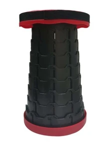 1 Chiếc Ghế Gấp Di Động Ngoài Trời Có Thể Thu Vào Để Câu Cá, Đi Bộ Đường Dài, Bbq, Cắm Trại - Đỏ - Xem 3