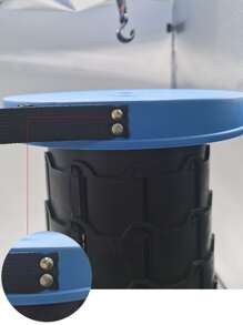 1 Chiếc Ghế Gấp Di Động Ngoài Trời Có Thể Thu Vào Để Câu Cá, Đi Bộ Đường Dài, Bbq, Cắm Trại - Đỏ - Xem 5