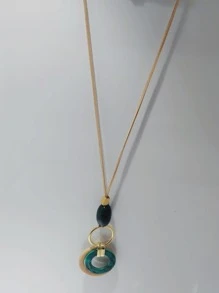 Long Necklaces - Màu xanh lá cây đậm - Xem 2