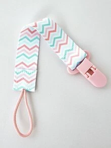 Bebé Cadena de chupete con estampado de rayas poliéster para vida diaria - Multicolor - Ver 4