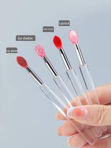 Pincel para labios, 3 piezas/Set de pinceles para labios de silicona, multiusos, portátil, a prueba de polvo, aplicador de lápiz labial, pincel de maquillaje,pinceles de maquillaje brochas para maquillaje cepillo maquillaje pincel maquillaje pinceles para maquillaje brochas maquillaje pinceles maquillaje cepillo maquillaje - Multicolor - Ver 3