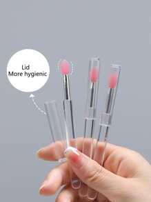 Pincel para labios, 3 piezas/Set de pinceles para labios de silicona, multiusos, portátil, a prueba de polvo, aplicador de lápiz labial, pincel de maquillaje,pinceles de maquillaje brochas para maquillaje cepillo maquillaje pincel maquillaje pinceles para maquillaje brochas maquillaje pinceles maquillaje cepillo maquillaje - Multicolor - Ver 6