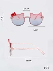3副兒童貓形PC太陽眼鏡適用於日常生活 - 彩色 - 查看 5