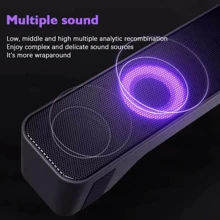 15英寸無綫音箱書桌盒音箱支撐存儲卡,音頻輸入介面,BT家庭便攜 - 黑色 - 查看 9