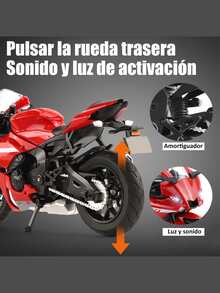 1 juego de juguetes de simulación de moto - Negro - Ver 8