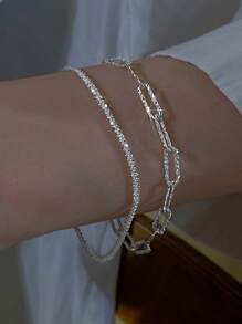 17KM 2入組/套極簡風格手鏈