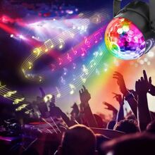 Small Disco Ball Crystal Led Stage Light For Dj Party, Dancing, Ktv And Bar Ambiance Lighting - Multicolor - View 5