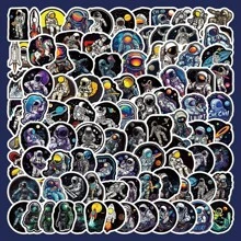 100 miếng dán chống nước phi hành gia vũ trụ cho máy tính xách tay - Nhiều màu - Xem 5