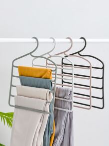 1 pieza Percha de pantalones multifuncional 5 capas - Blanco - Ver 2