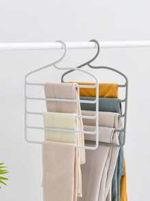 1 pieza Percha de pantalones multifuncional 5 capas - Blanco - Ver 3