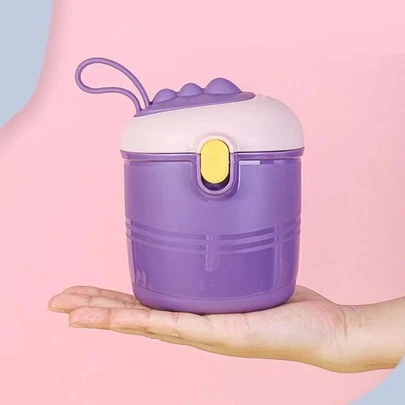 1件/6件套（奶粉罐+奶瓶刷+吸管刷+奶嘴刷+通气针+奶瓶夹），婴儿奶瓶和奶嘴刷清洁套装，便捷式便携式婴儿食品/奶粉储存容器，幼儿零食收纳盒（颜色随机）