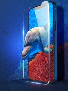 1 pieza Protector de pantalla de vidrio templado compatible con iPhone 16pro, 15, 14, 13, 12, 11 Pro Max, X, XS, XR, Mini, 6, 7, 8, 14 Plus, compatible con iPhone 16E, 15 Pro Max