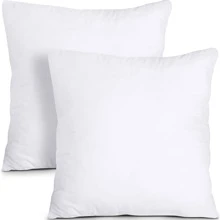 1pc 3d Solid Color Throw Pillow Core For Indoor Decoration, For Car Sofa Cushion Pad - White - View 5