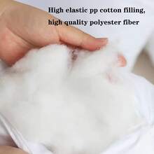 1pc 3d Solid Color Throw Pillow Core For Indoor Decoration, For Car Sofa Cushion Pad - White - View 11