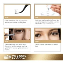 Dây da roi Các cụm 144 Cụm Lông mi DIY Cụm Mở rộng lông mi Dung tích Có thể tái sử dụng Lông mi đơn  Cụm Tự nhiên siêu mỏng Ban nhạc & Mềm mại ( Tự nhiên , ) - trắng - Xem 7