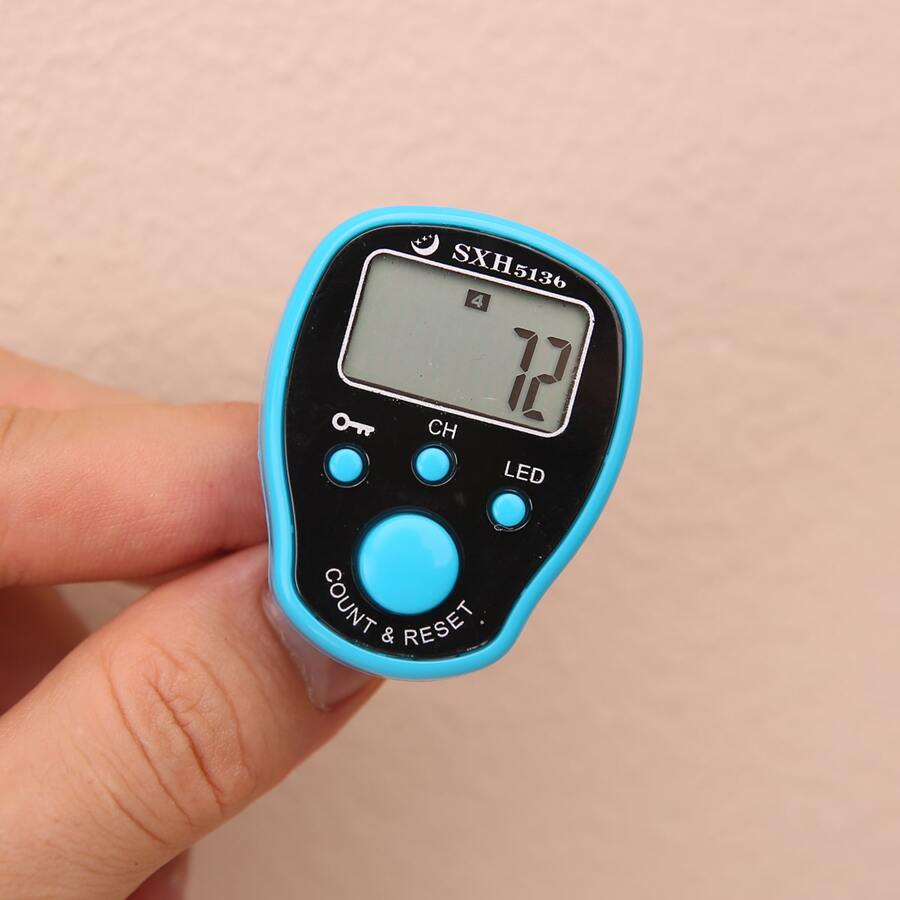 5-digit Tally Counter, Light Blue Color, Convenient And Easy To Use - Baby Blue - View 1