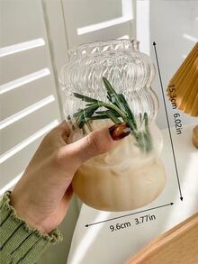 1入組透明玻璃水杯 - 無色 - 查看 8