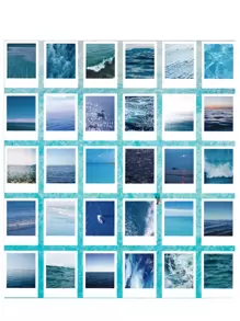 30pcs Romantic Sky Landscape Sticker For Artistic Journaling, Diy Decoration, Scrapbooking Back To School - Multicolor - View 2