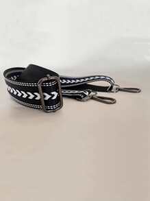 Túi đeo chéo vai có dây đeo rộng có thể điều chỉnh Dây đeo dài thay thế Quà tặng trang trí Quà tặng Phụ kiện - màu đen - Xem 3