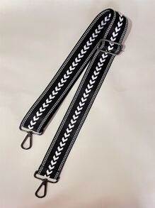 Túi đeo chéo vai có dây đeo rộng có thể điều chỉnh Dây đeo dài thay thế Quà tặng trang trí Quà tặng Phụ kiện - màu đen - Xem 1