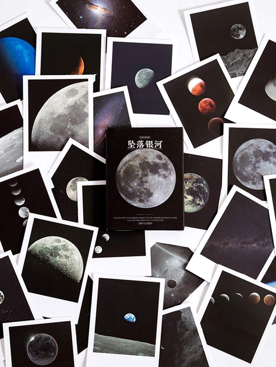 30入組浪漫天空山水貼紙適用於藝術日記,DIY裝飾,剪貼簿和相簿