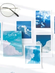 30入組浪漫天空風景貼紙裝飾日記,剪貼簿,相簿 - 彩色 - 查看 2
