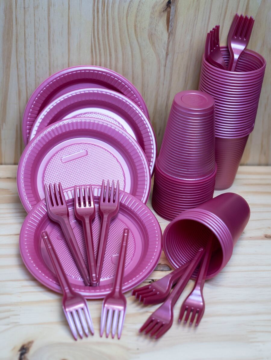 Disposable Kitchenware - Dusty Pink - View 1