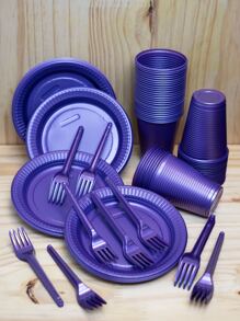 Disposable Kitchenware - Purple - View 1