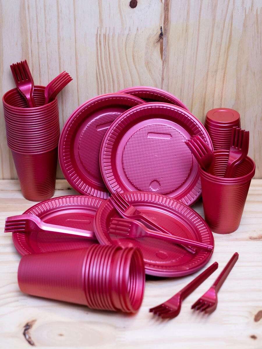Disposable Kitchenware - Red - View 1