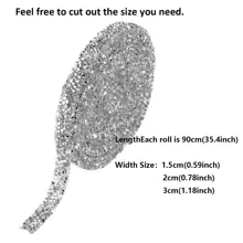 1 Keo Dán Pha Lê Nơ Miếng Dán Kính Cường Lực Cho Bánh Cưới, Sinh Nhật Thủ Công, Giày Sandal Trang Trí - Bạc - Xem 8