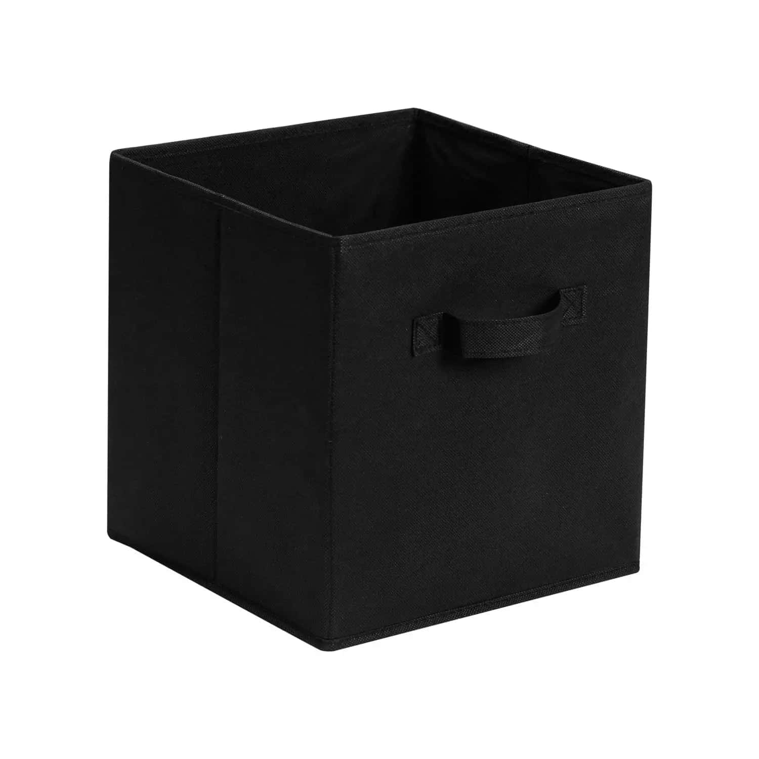1 件无盖纯色可折叠收纳盒适用于家庭衣物、玩具和杂物整理装饰秋季装饰节日装饰房间装饰家居装饰秋季装饰卧室装饰 - 黑色 - 查看 1