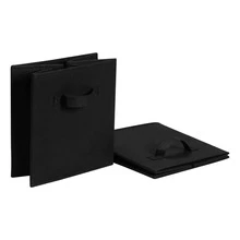 1 件无盖纯色可折叠收纳盒适用于家庭衣物、玩具和杂物整理装饰秋季装饰节日装饰房间装饰家居装饰秋季装饰卧室装饰 - 黑色 - 查看 2